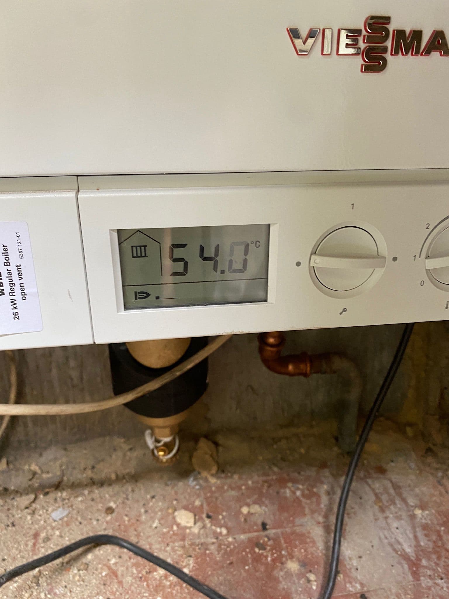 Viessmann Vitodens boiler installed in Finchley property