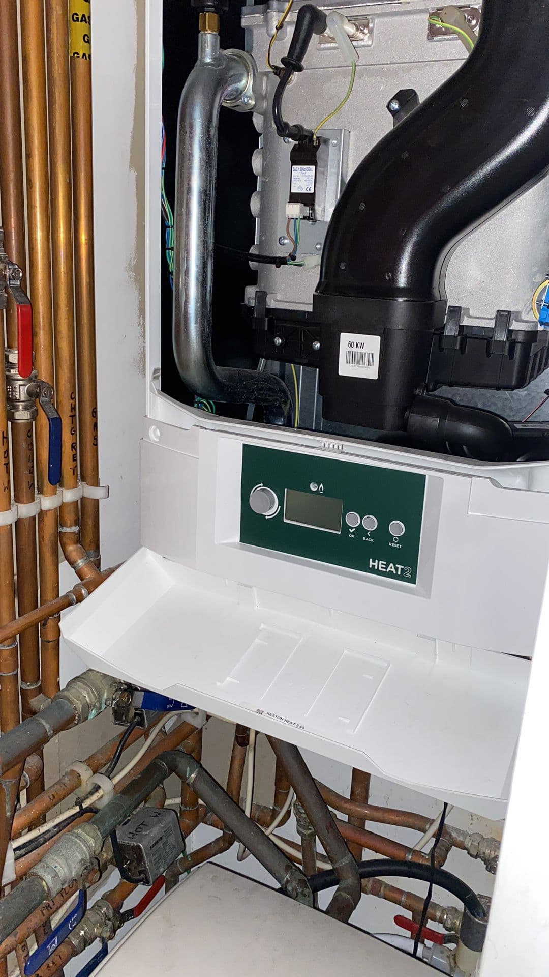 Keston Heat2 commercial boiler being serviced in North Finchley